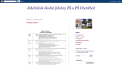Desktop Screenshot of jidelnicek.zs-chotebor.com